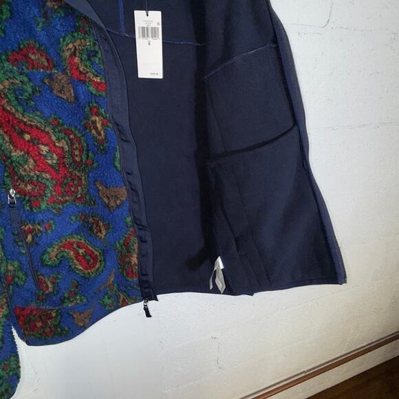 Polo Ralph Lauren Men's Paisley Pile Fleece Jacket navy small $398 - Picture 10 of 10